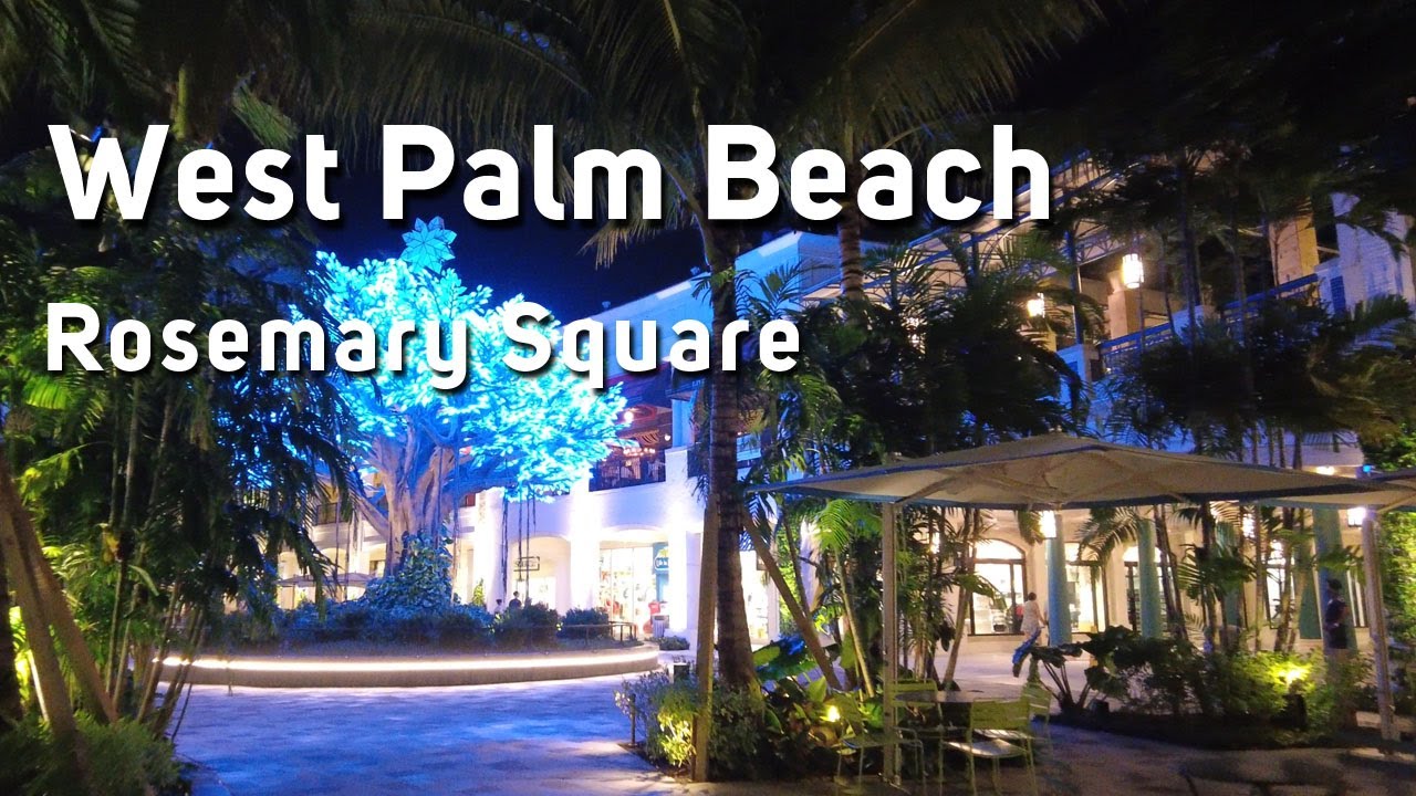 4K West Palm Beach Walking - USA, Take a Tour of Rosemary Square [November, 2020]