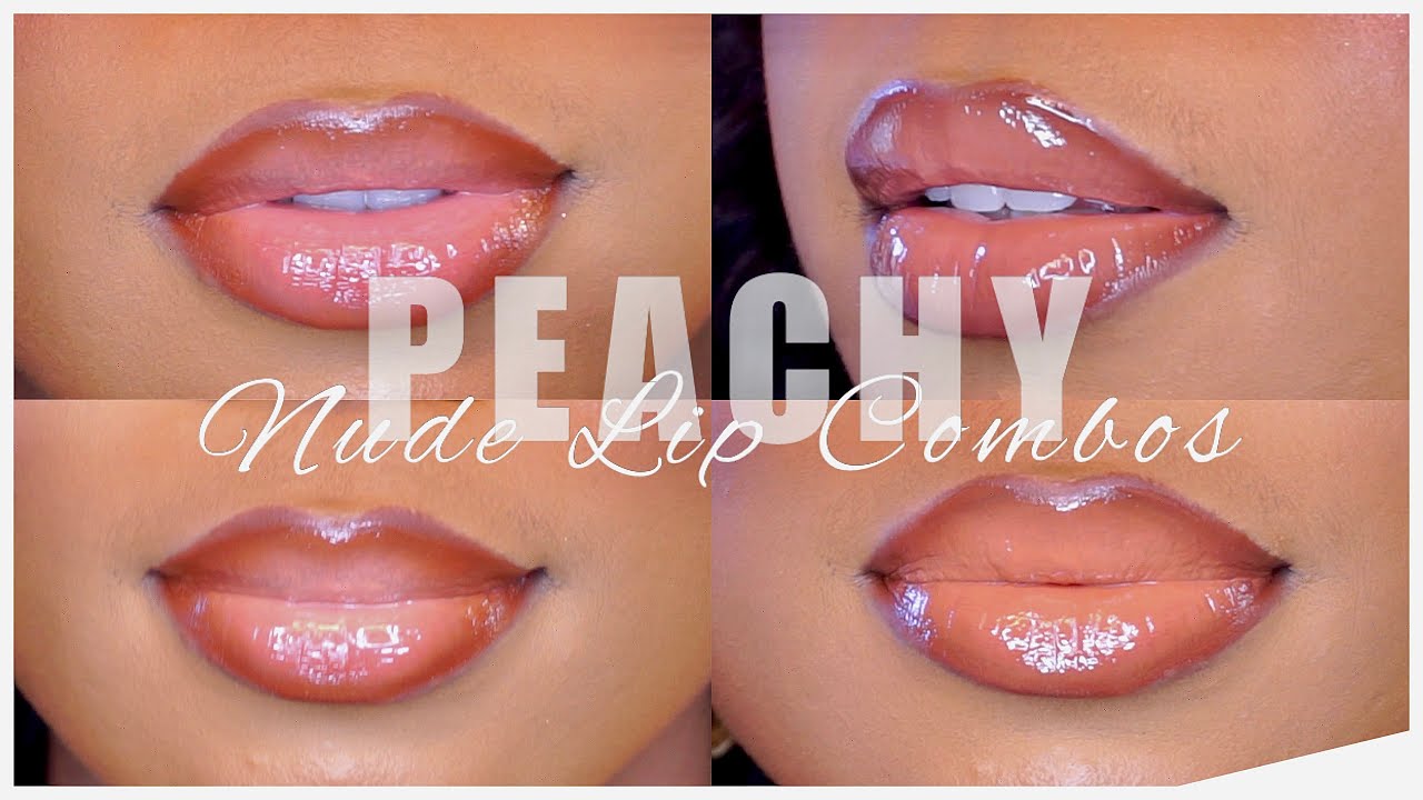 NUDE LIP COMBOS FOR DARKSKIN AND BROWNSKIN- PEACH EDITION Ft. KIKO, NYX, REVOLUTION +