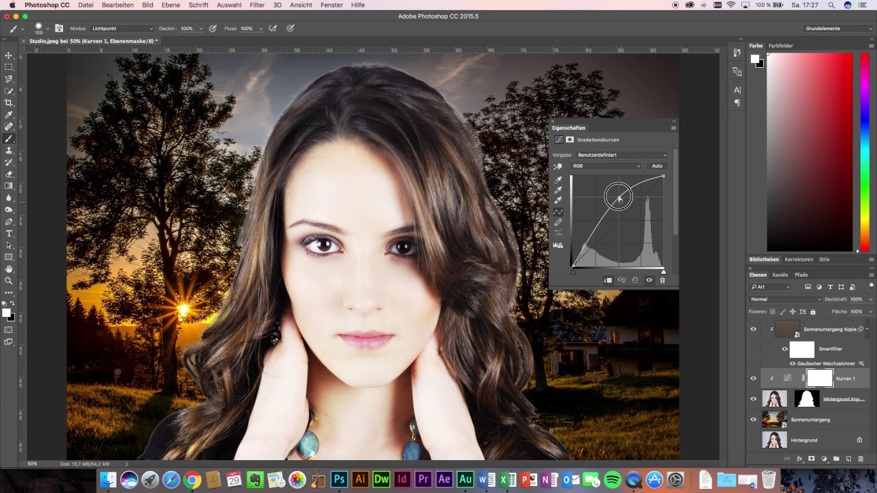 Haare freistellen in Photoshop CC - Die Optimierung