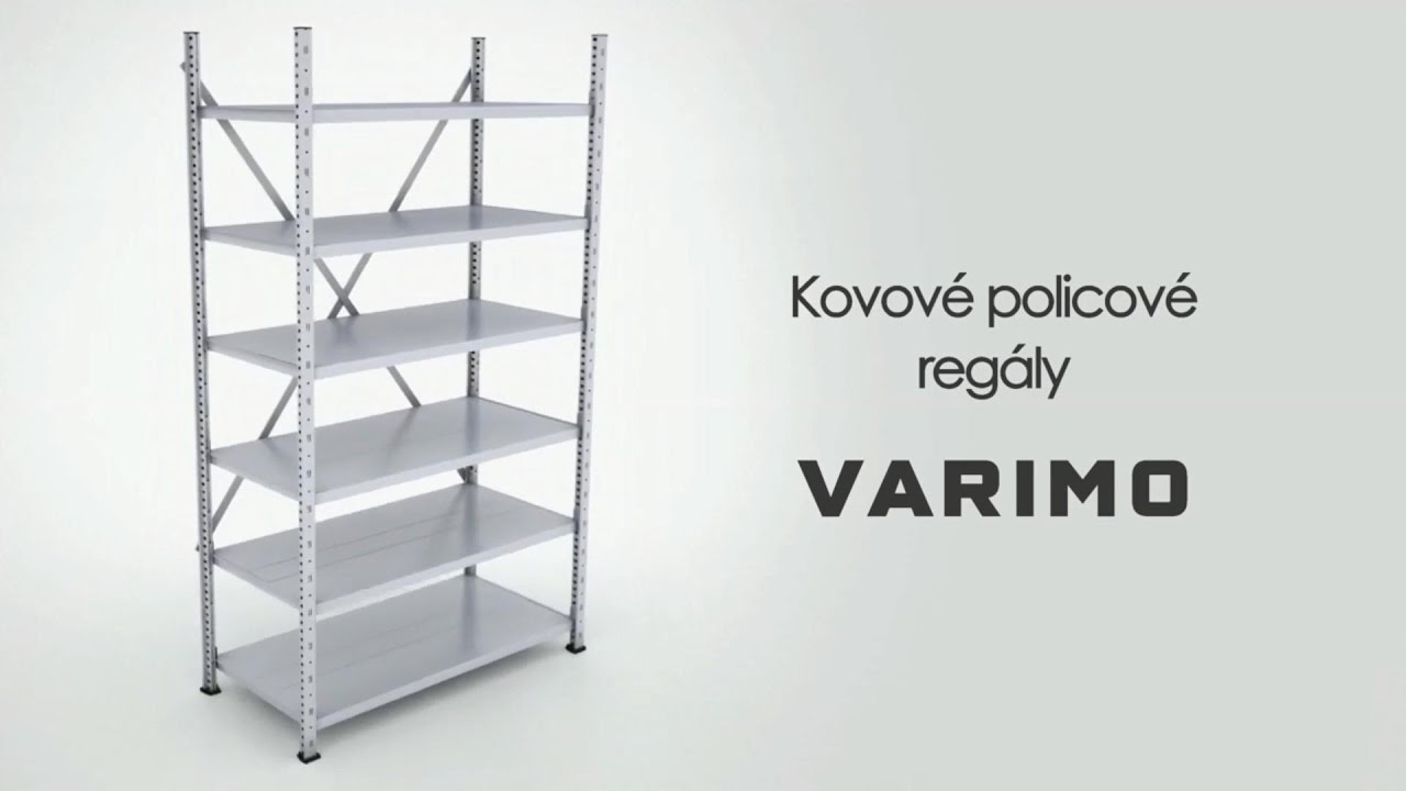 Kovové policové regály VARIMO - montážní návod CZ