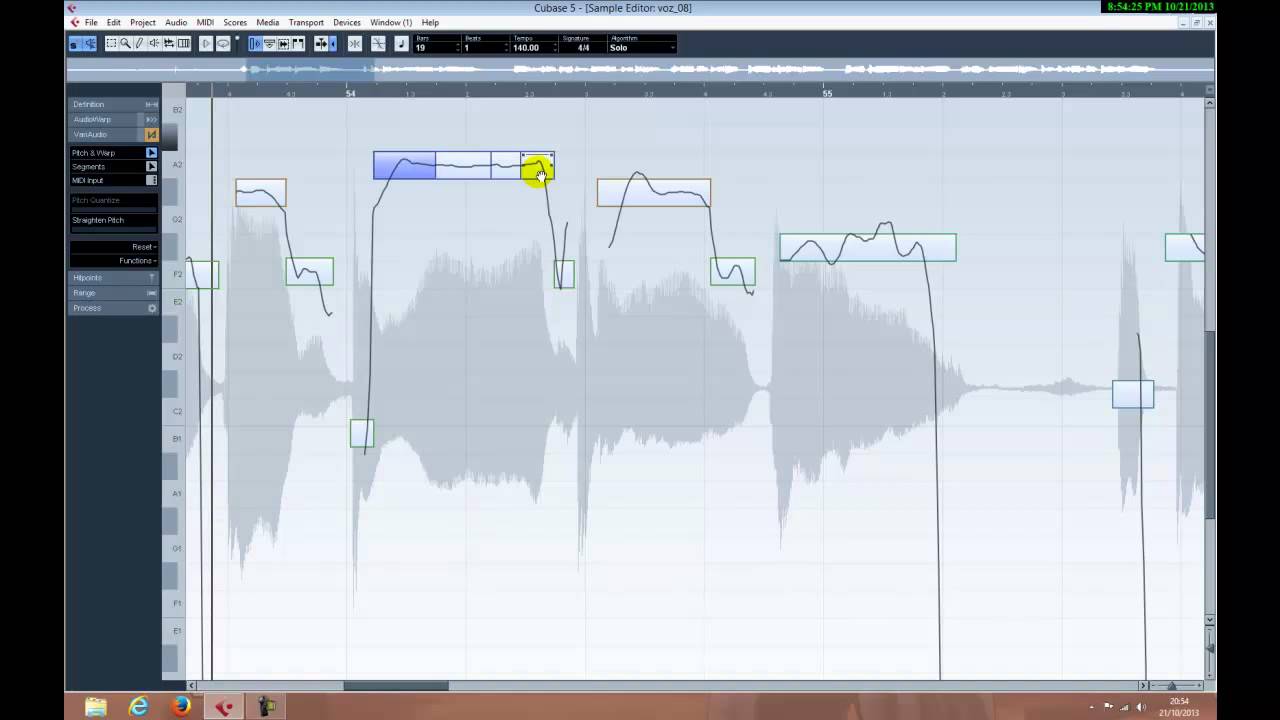 Afinando Voz No Cubase 5