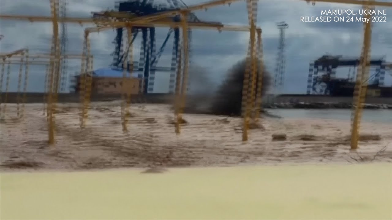 Boom! Russia releases video showing demining on beach near Ukraine's Mariupol port