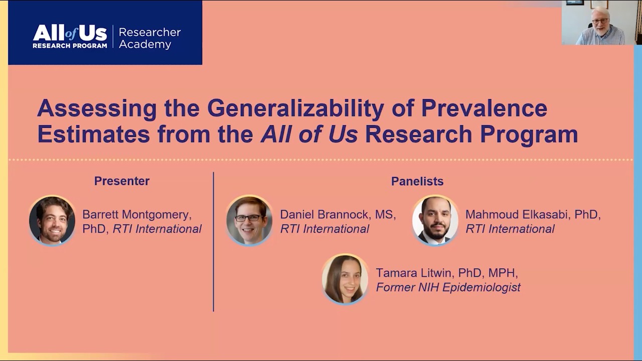 Assessing the Generalizability of Prevalence Estimates from the All of Us Research Program