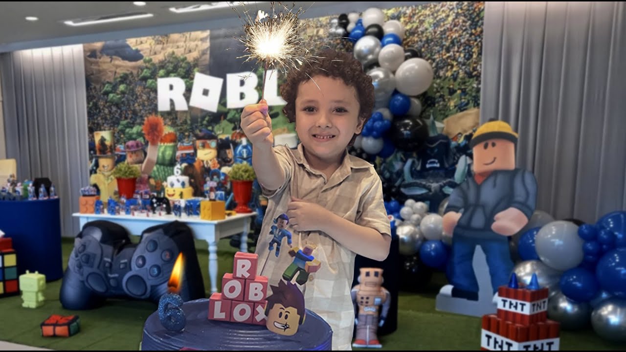 Caio falou algo que surpreendeu a todos! Dani ficou triste?  Aniversário do CAIO 6 Anos ROBLOX