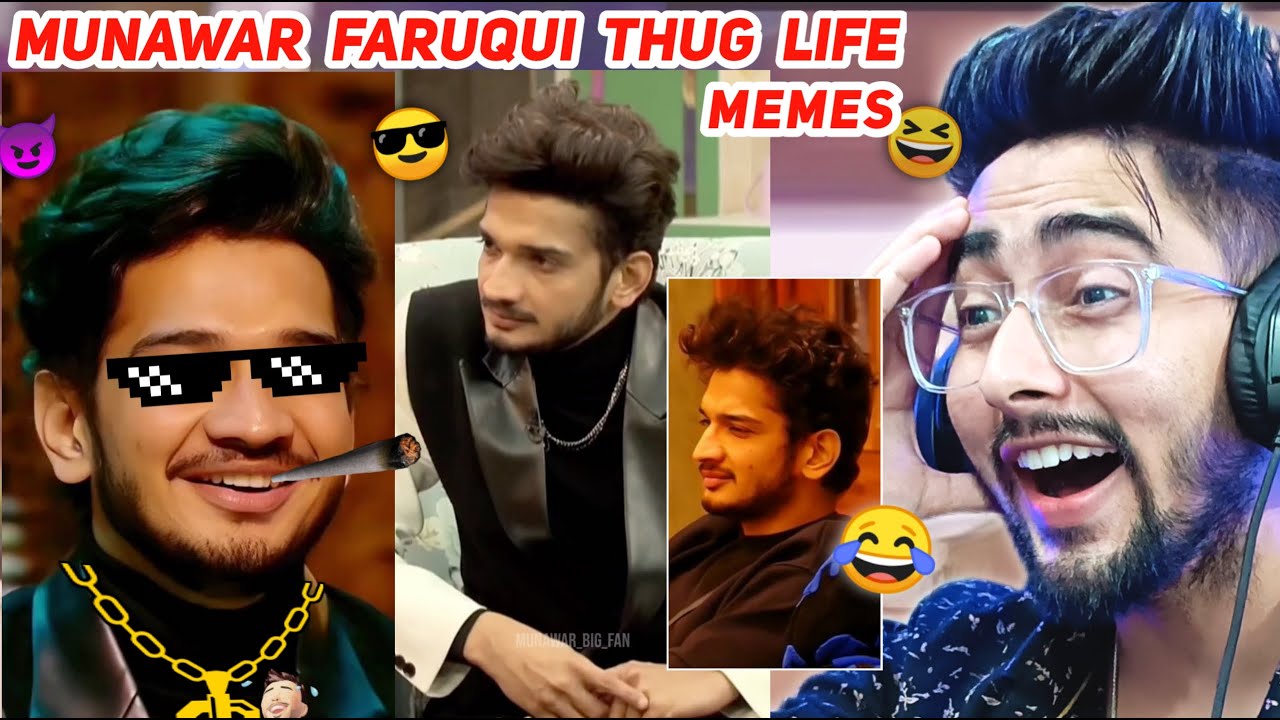 Munawar Faruqui Thug Life funny moments Bigg Boss 17 reaction Chanpreet Chahal