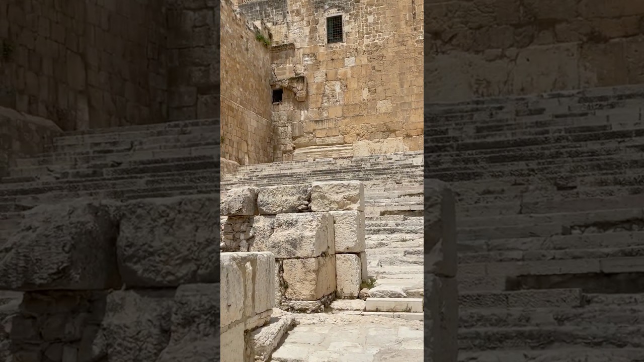 The Southern Steps to the Temple in Jerusalem and the Hulda Gates