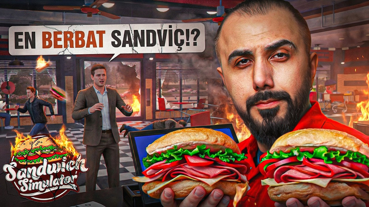 RESTORAN YANDI, HER ŞEY GİTTİ!? | EKİPLE SANDWICH SIMULATOR
