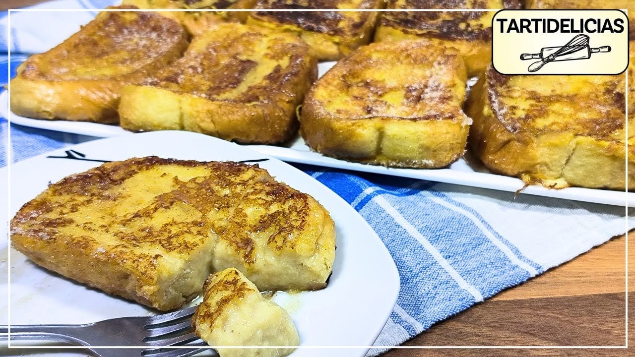 ✝️ TORRIJAS Fáciles y Cremosas ❌️ SIN FREÍR ❌️ SIN ACEITE ❌️ SIN HORNO ❗ Jugosas y Deliciosas