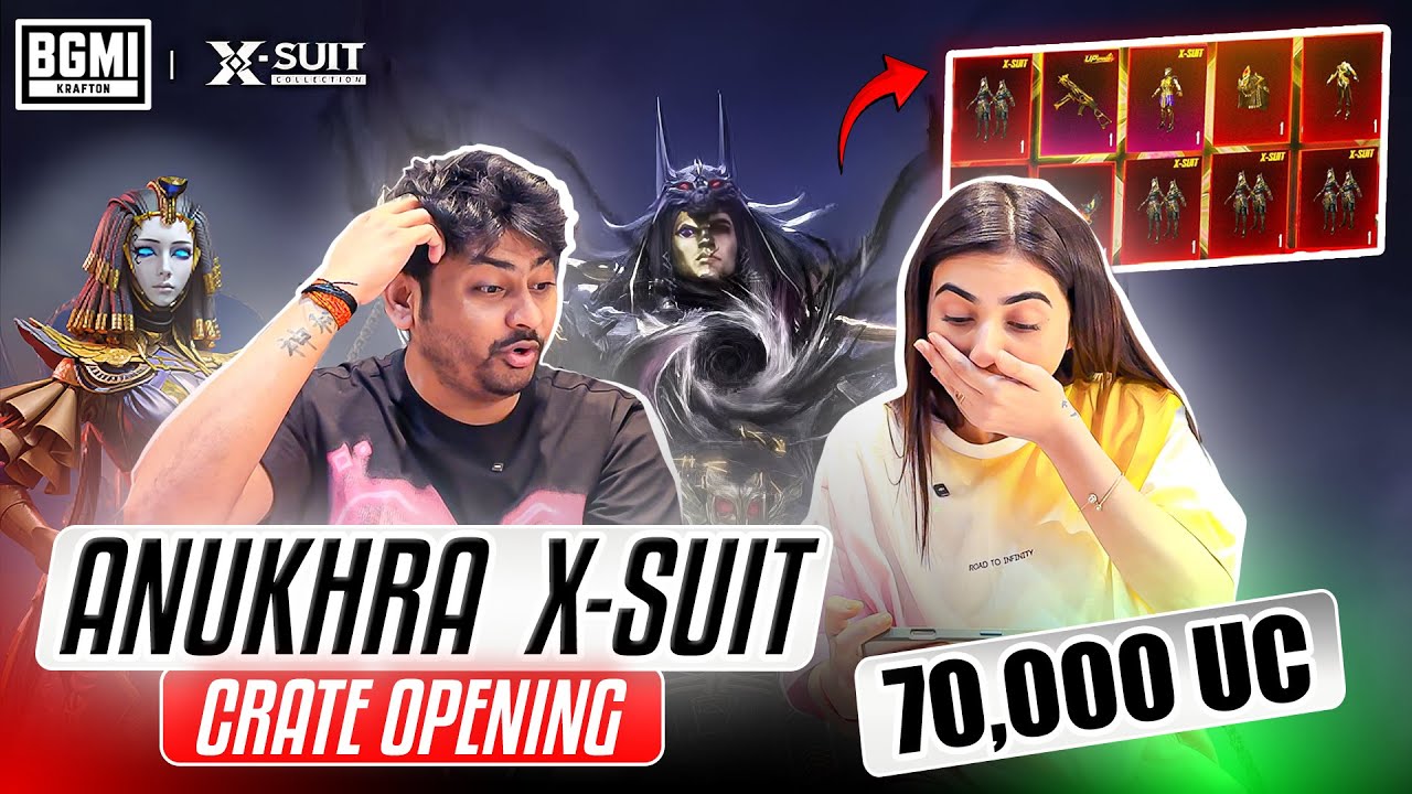 LUCKIEST X - SUIT OPENING EVER | 70,000 UC ANUKHRA X SUIT & UMP OPENING