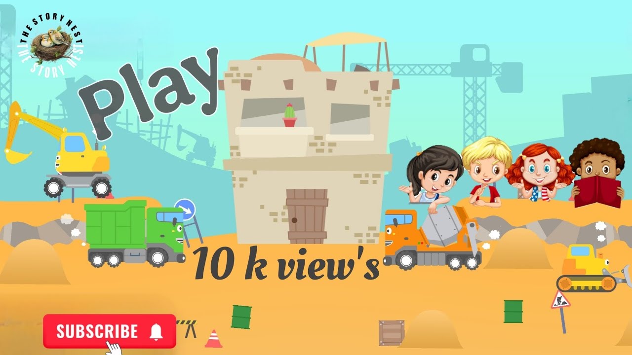 Fun Construction Site for Kids 🚧 | Learn Trucks, Cranes & Diggers#ConstructionForKids#KidsYouTube