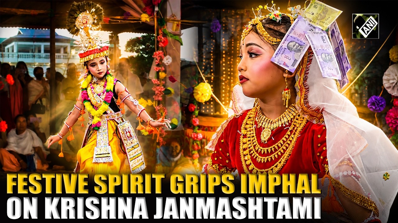 ISKCON temple in Imphal witnesses a massive gathering as devotees arrive for Krishna Janmashtami