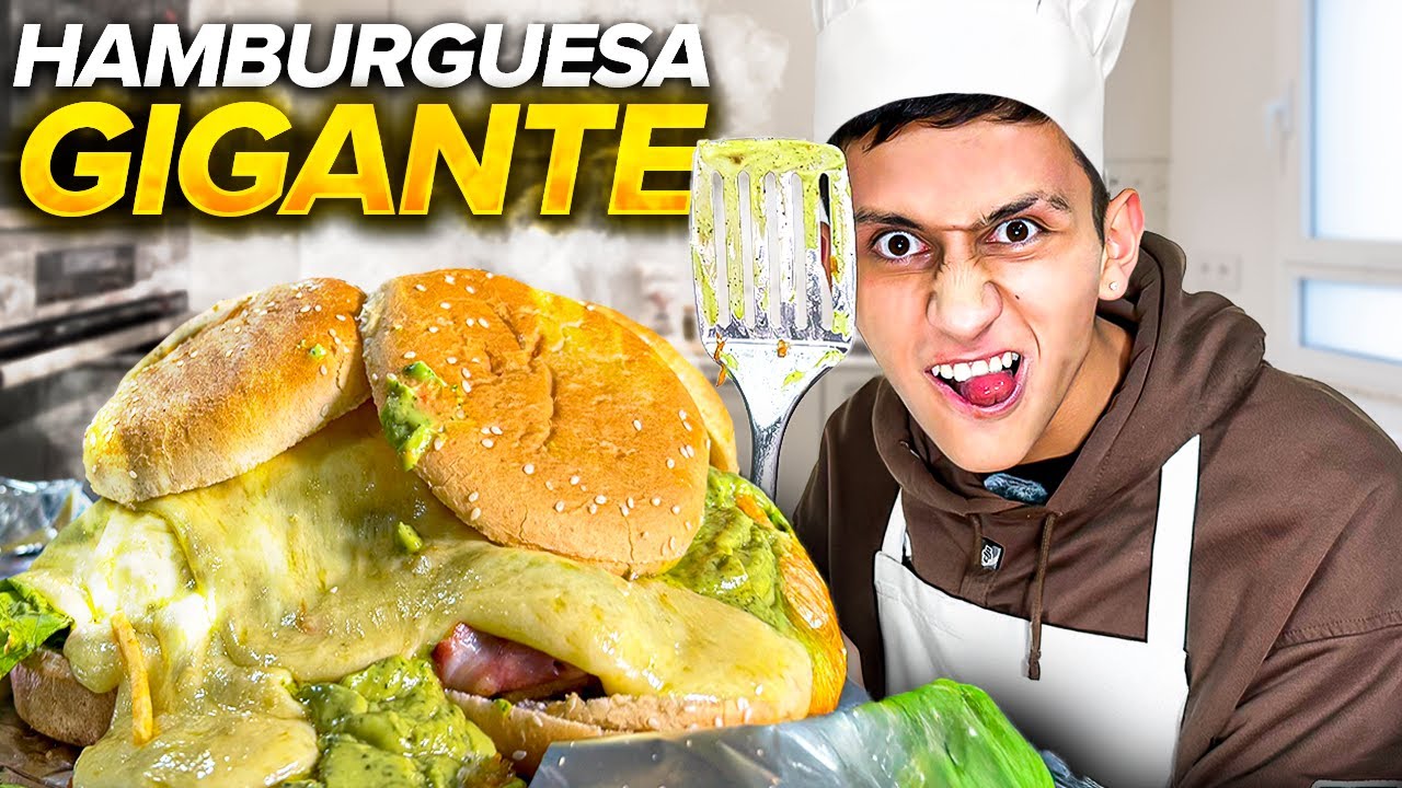 HICE LA HAMBURGUESA MÁS GRANDE DE COLOMBIA🇨🇴🍔 ¿QUEDÓ RICA?