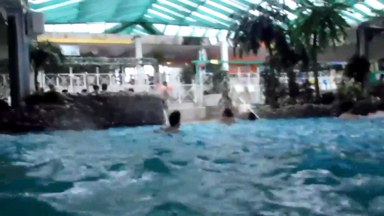 Hitting the waterslide and pools at the Weiden-Thermenwelt - 21 January 2012