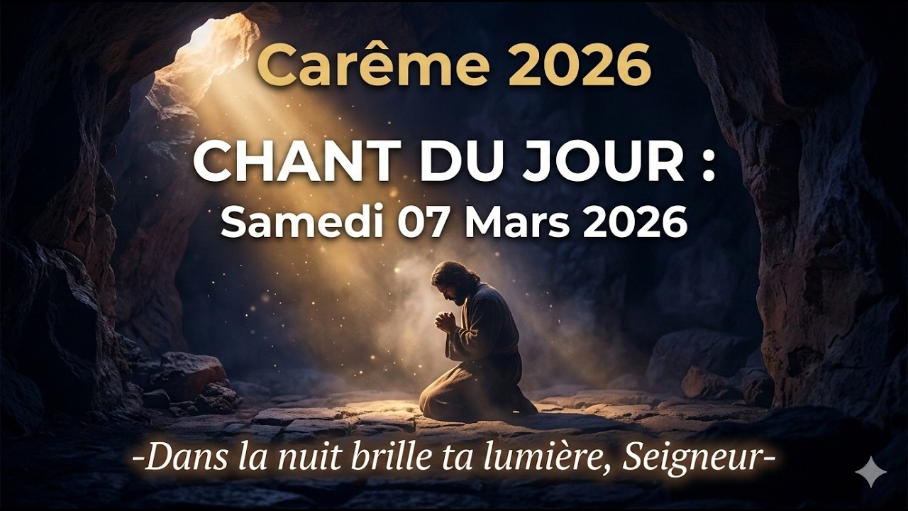CHANT DU JOUR : Samedi 07 Mars 2026 « Dans la nuit brille ta lumière, Seigneur » | Carême 2026