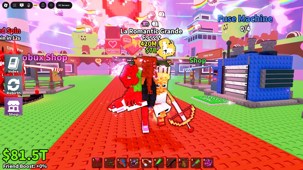 I Got New La Romantic Grande in Valentines Part 2 Admin Abuse - Steal a Brainrot