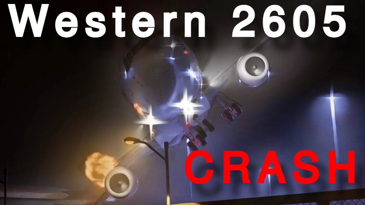Western Airlines 2605 Crash animation
