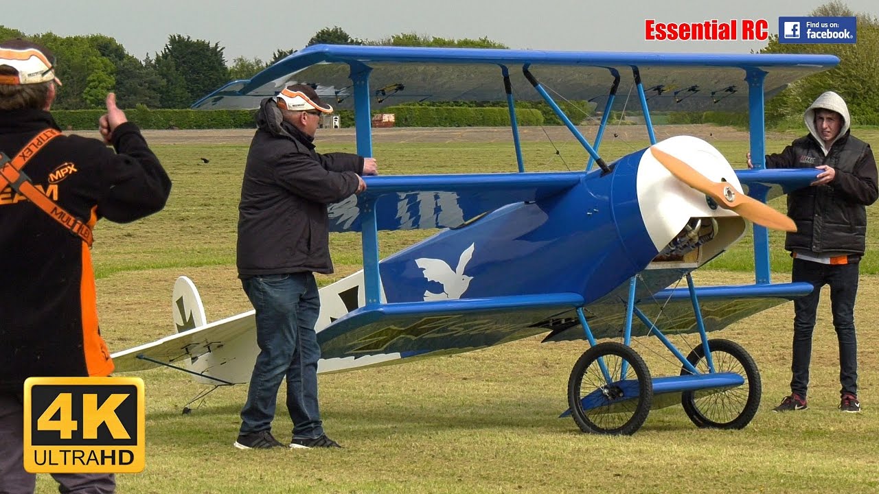 WORLD&rsquo;S LARGEST RC 65% SCALE Fokker DR.I DREIDECKER/TRIPLANE [*UltraHD and 4K*]