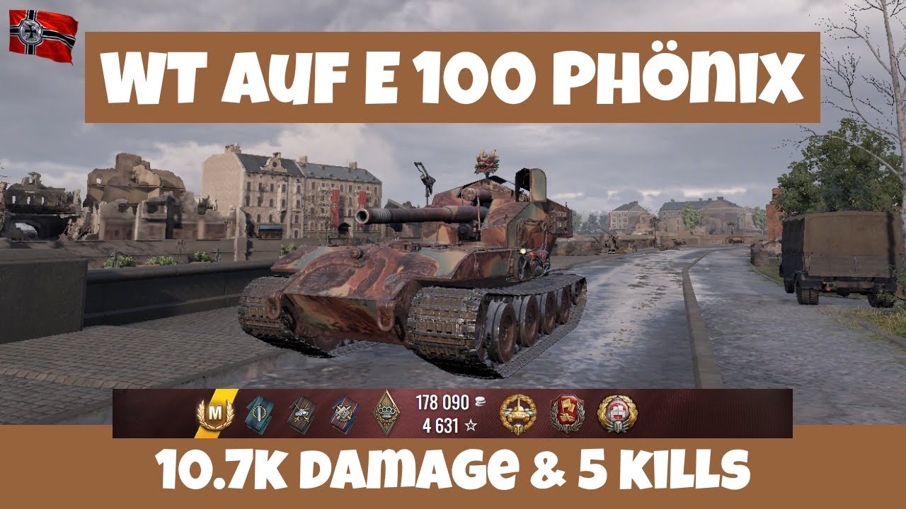 WT auf E 100 Phönix — ABSOLUTE DESTRUCTION🏆10.7K DAMAGE & 5 KILLS | WoT Replay