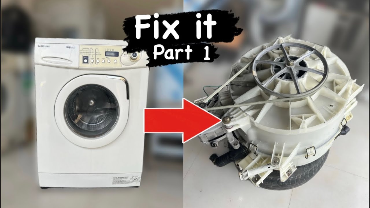 Why Is the Washing Machine Drum Not Spinning? Full Disassembly to the Inner Tub — Part 1