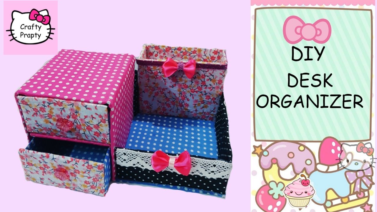 DIY Desk Organizer Cardboard
