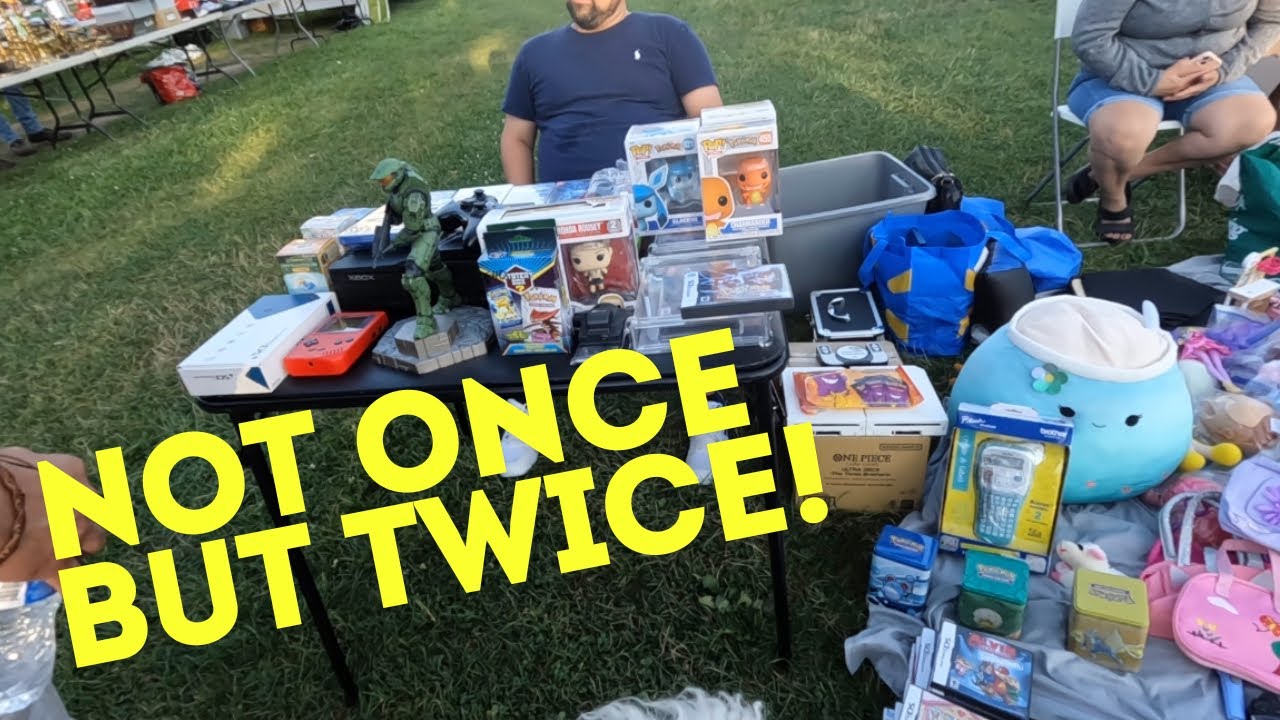 Clearing this vendors table twice at the Flea Market Part 1