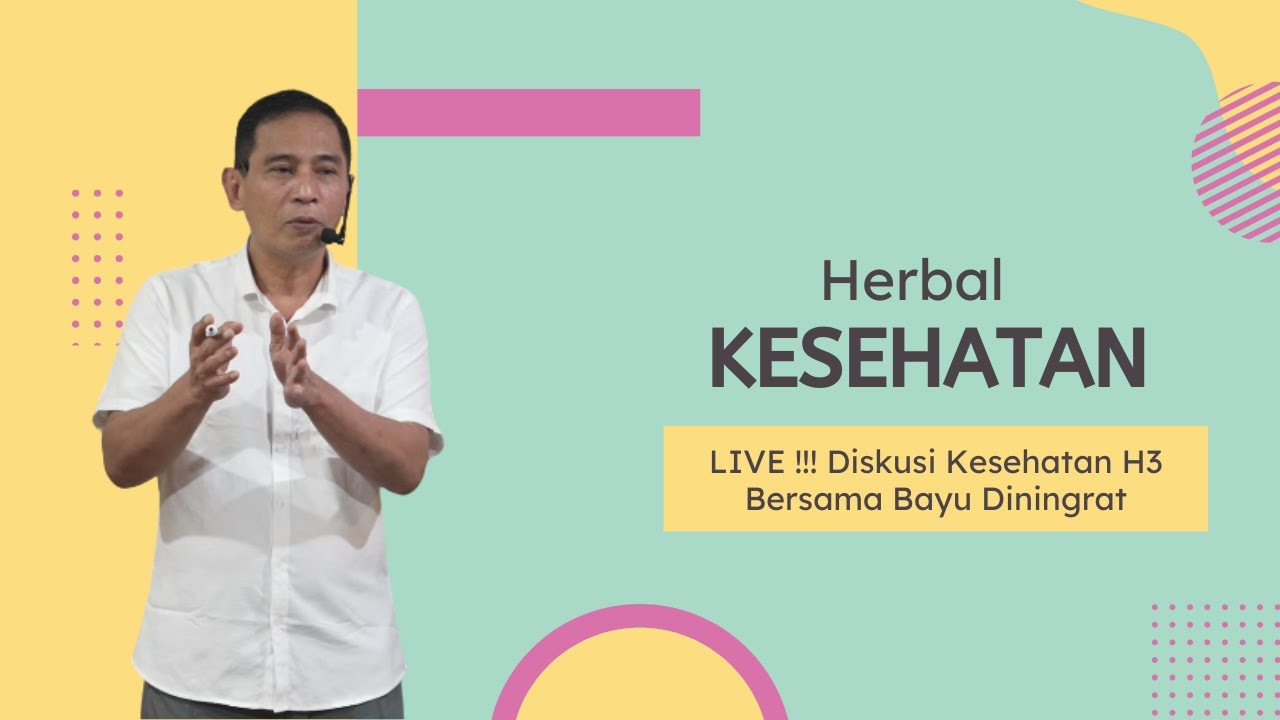 LIVE !!! Diskusi Kesehatan H3 Bersama Bayu Diningrat