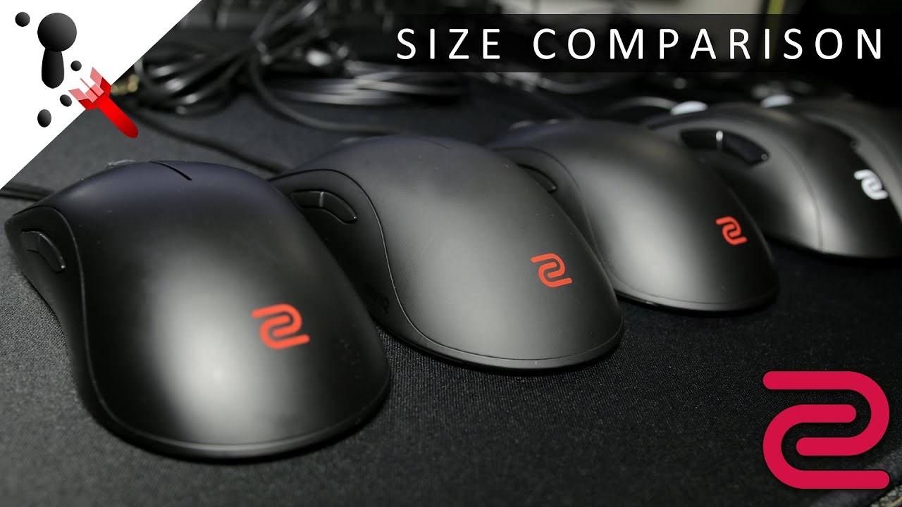 Zowie Mouse Size Guide (FK EC and ZA Series)