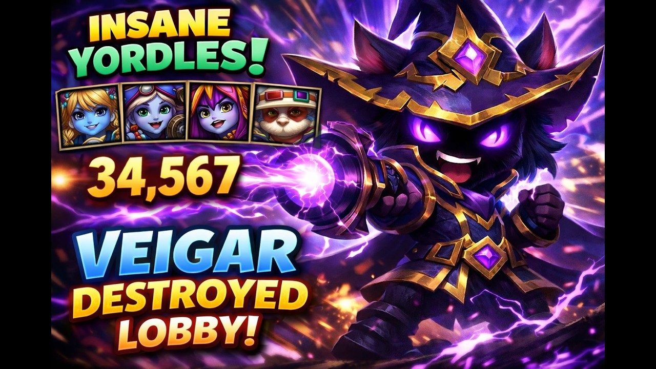 INSANE Yordles Game – Veigar DESTROYED the Lobby! | TFT