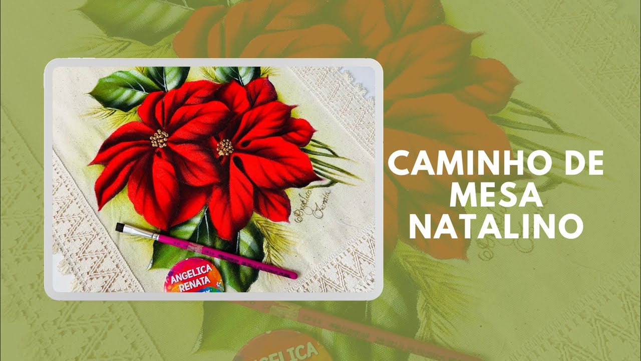 Como pintar caminho de mesa de natal