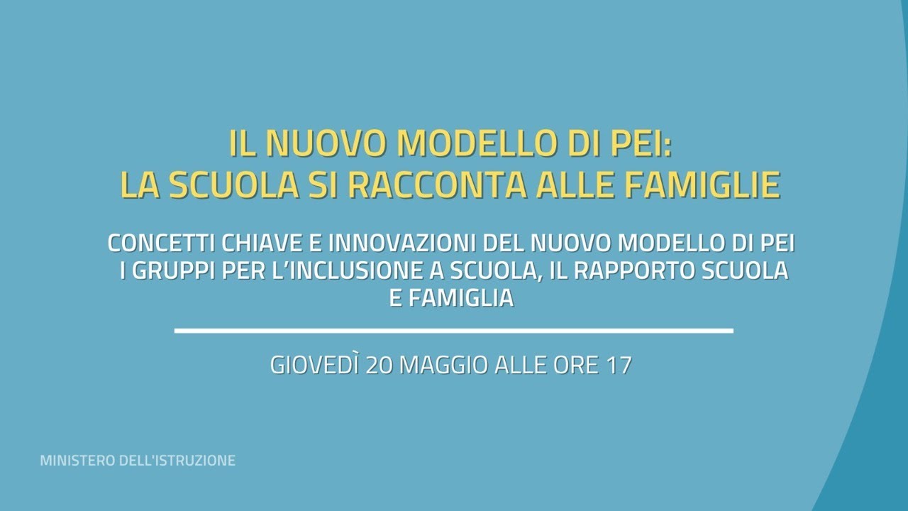 Il nuovo modello di PEI: la scuola si racconta alle famiglie