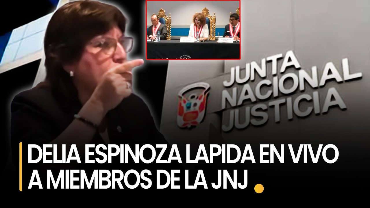 ¡IMPLACABLE! FISCAL DELIA ESPINOZA FULMIN4 A LA JUNTA NACIONAL DE JUSTICIA QUE BUSCA SU DESTITUCIÓN