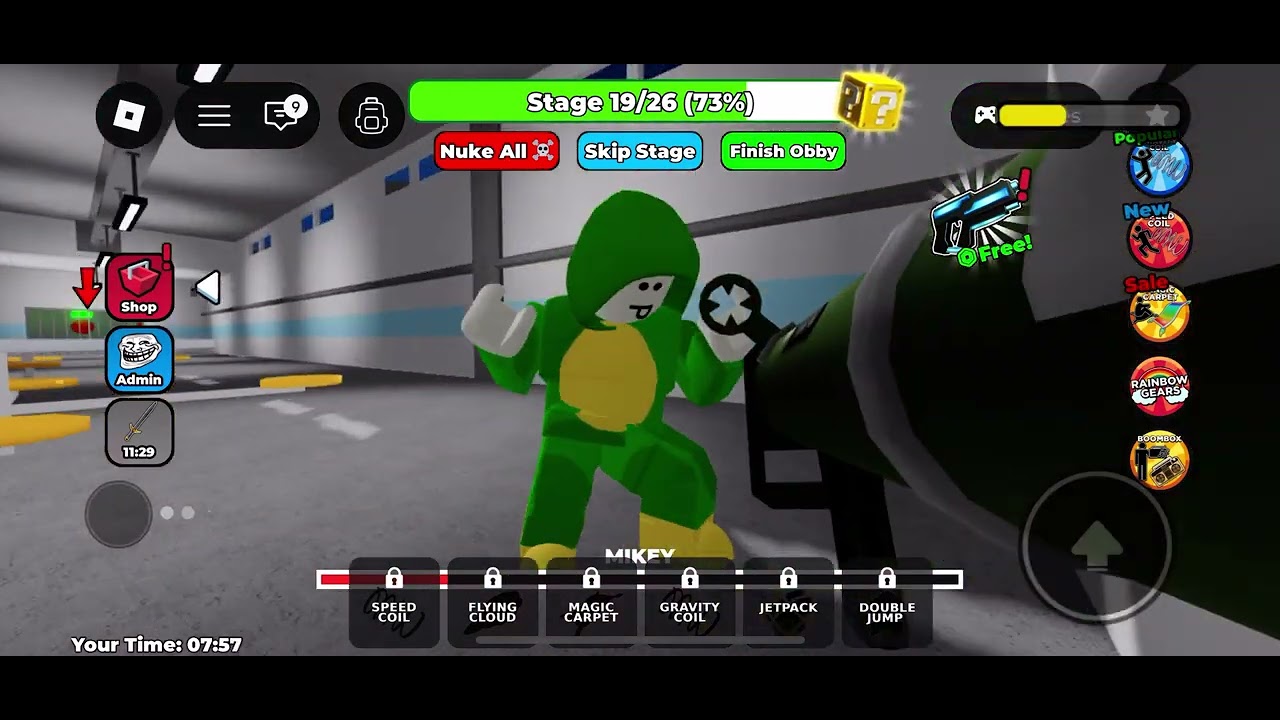 I played JJ and Mikey prison run obby