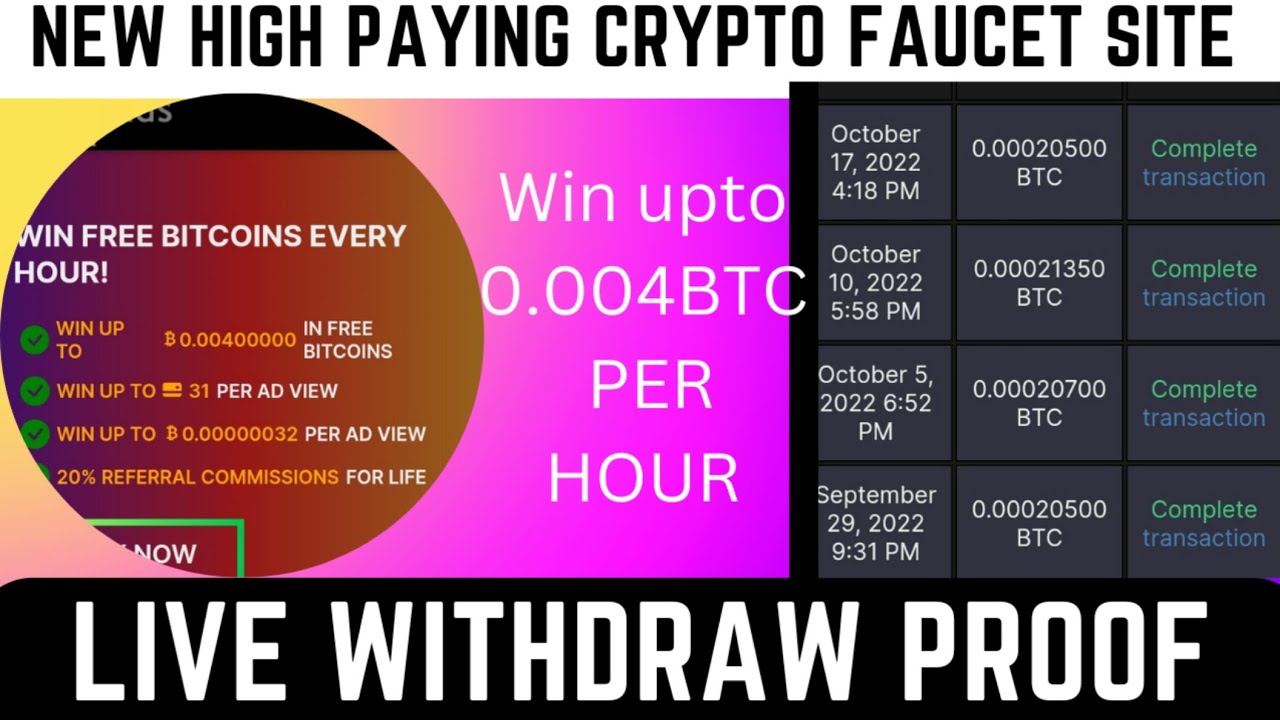 New High Paying Crypto Faucet Site - 0.0002 BTC Live Withdraw - New Faucet Site 2022