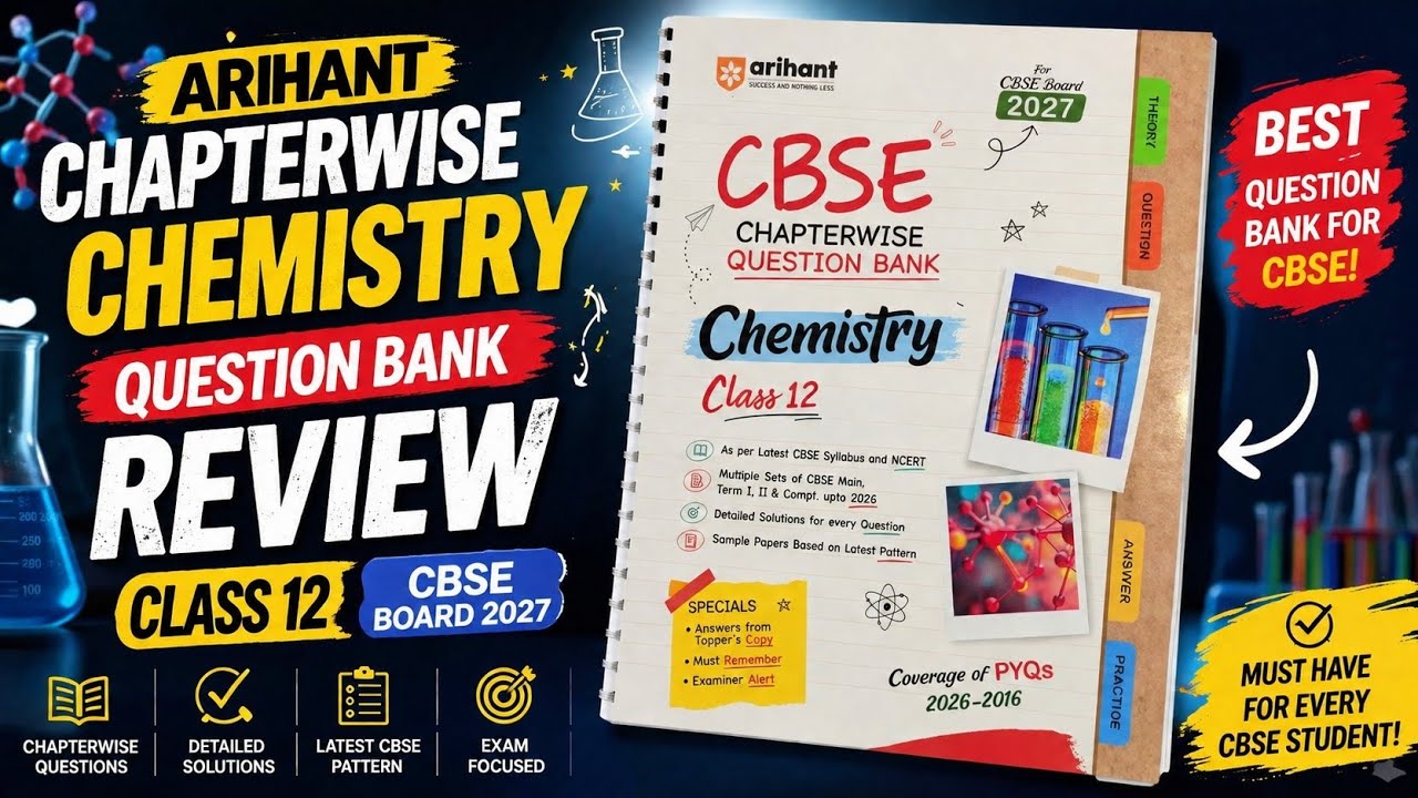 Arihant CBSE Class 12 Chemistry Chapterwise Question Bank Review | Arihant Chapterwise Question Bank