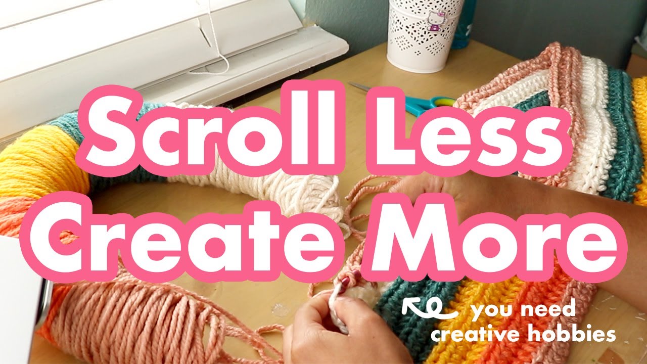 How To Stop Doom Scrolling | Creative Hobbies | Crochet with Me | JordynIllustrates