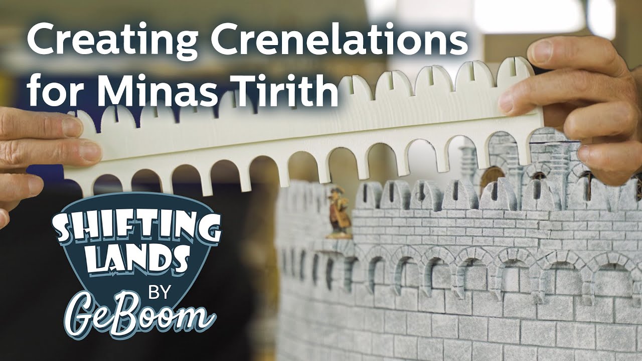Creating Crenelations for my Minas Tirith XPS foam Project