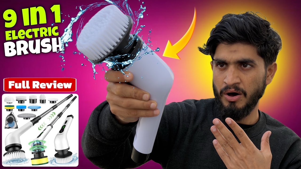 Cordless Electric Magic Scrubber 9 IN 1 || Cleaning Brush Scrubber For Home