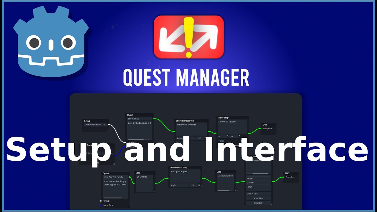 Godot Quest Manager Tutorial Part 1: Setup and Interface