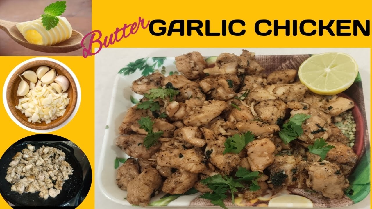 Butter garlic chicken recipe//easy and quick chicken recipe//yummy and tasty 😋