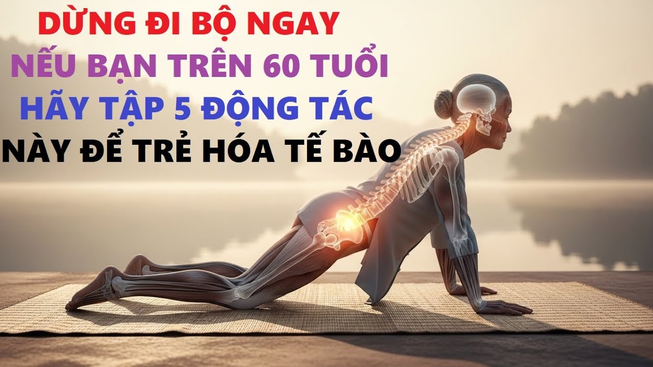 Dừng Đi Bộ Ngay Nếu Bạn Trên 60 Tuổi: Hãy Tập 5 Động Tác Này Để Trẻ Hóa Tế bào