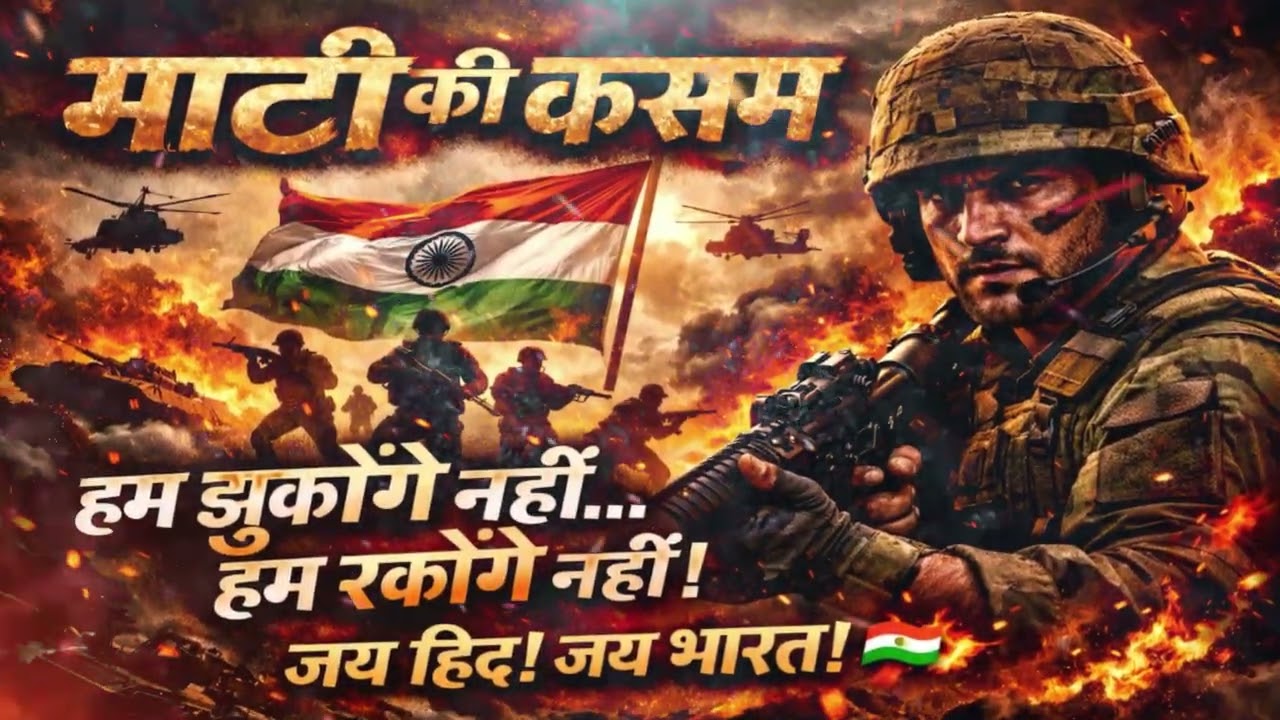 माटी की कसम 🇮🇳 | Powerful Deshbhakti Song 2026 | Jai Hind Anthem | Indian Army Tribute Song