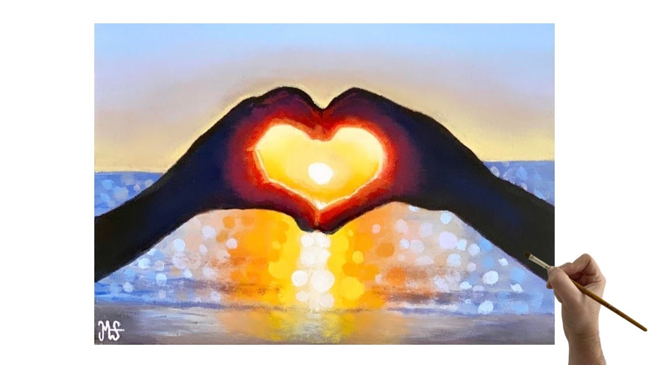 Easy paintings for valentine's day Valentines day paintings Valentines day painting easy