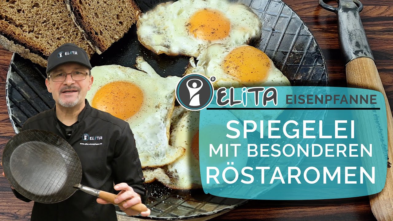 SpiegelEI mit besonderen Röstaromen aus der ELITA EISENPFANNE #elitaeisenpfanne