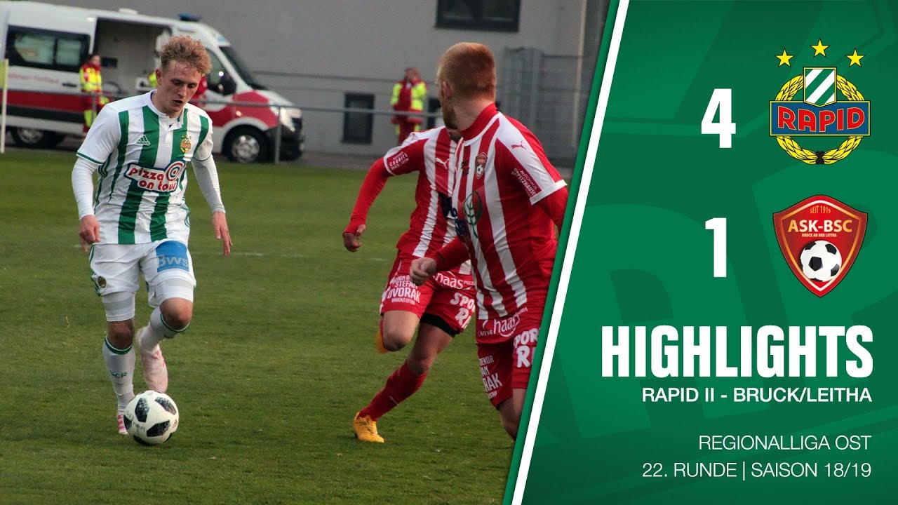 Highlights: Regionalliga Ost, 22. Runde: Rapid II - Bruck/Leitha 4:1