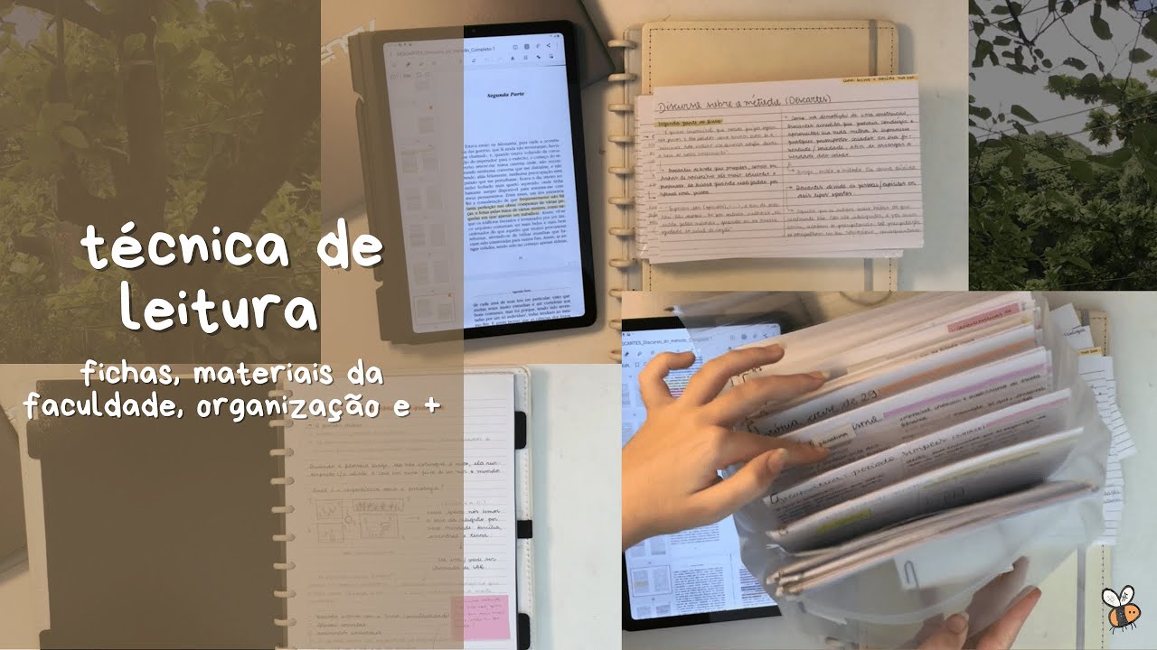 TÉCNICA DE LEITURA E MATERIAIS PARA FACULDADE (materiais, fichamento, organização e planner)