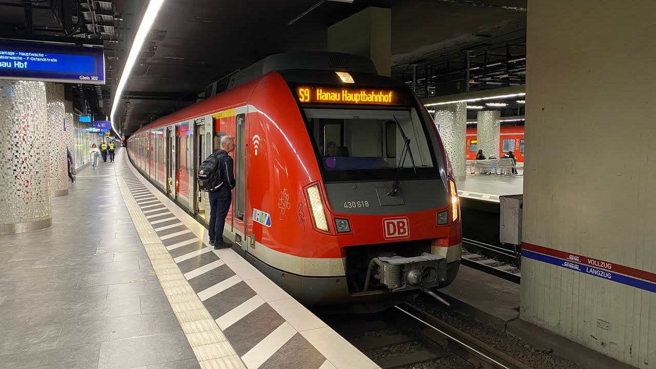 In der Br430 der S-Bahn Rhein-Main als S9 von Frankfurt Flughafen nach Frankfurt Hbf mit Sound