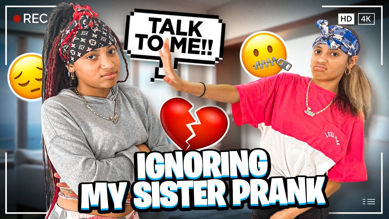 IGNORING DEZY TO GET HER REACTION!! **She fights me must watch **