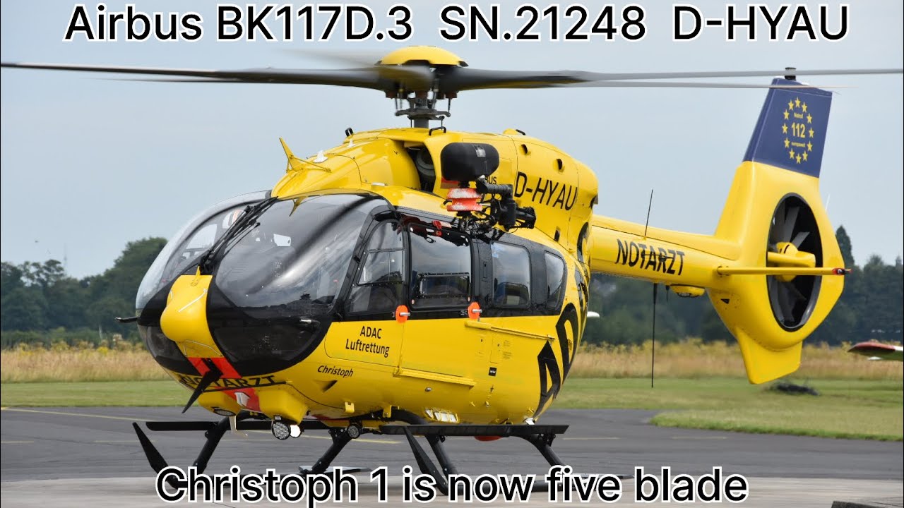 New Airbus BK117D.3 (H145) SN.21248 D-HYAU from ADAC Luftrettung gGmbH Christoph 1