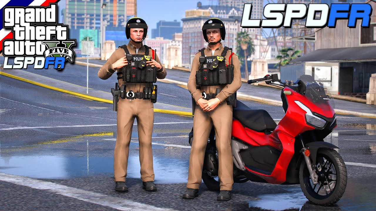 GTA V - LSPDFR มาเป็นตำรวจในเกม GTA V จ่าตั้มตำรวจสายตรวจ Honda ADV 160 #417