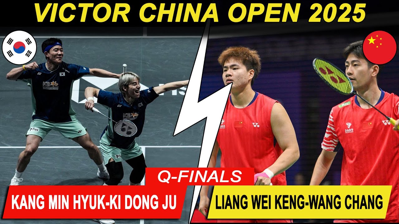 차이나 오픈 2025 QF: 강민혁/기동주 vs 량웨이컹/왕창 | China Open: Kang Min Hyuk/Ki Dong Ju, Liang Wei Keng/Wang Chang